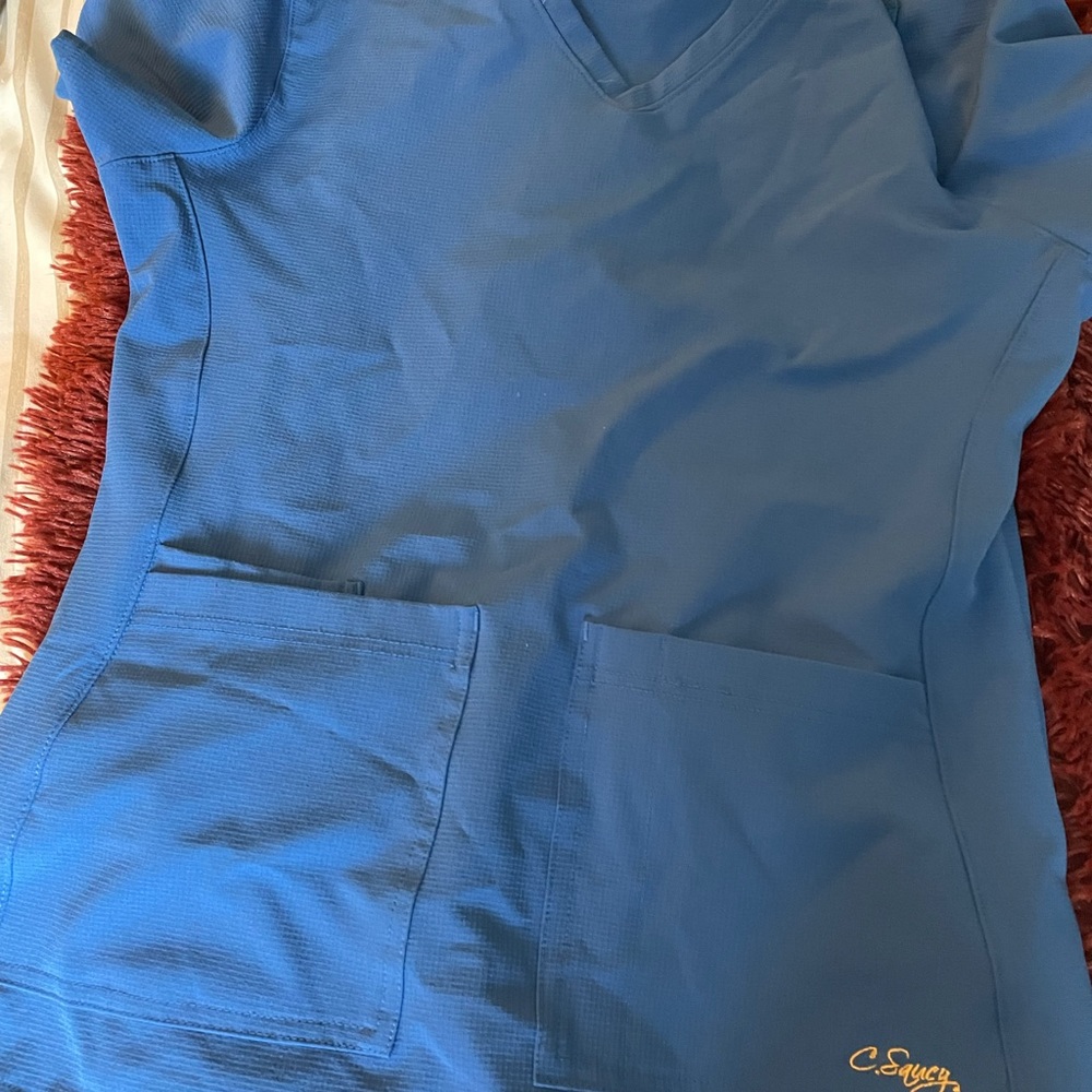 Royal Blue scrub top